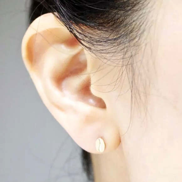 “Better Latte Than Never” Coffee Bean Cute Earring - Picture 5 of 7